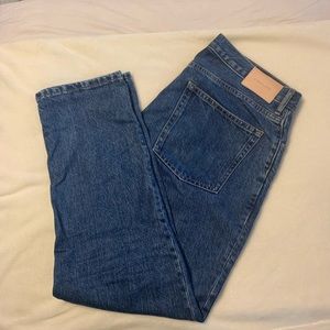 High Rise Cheeky Straight Jean - Ankle Length